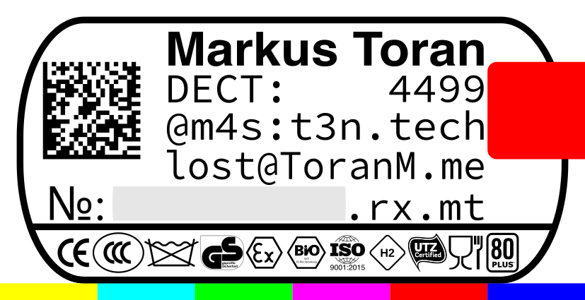 Asset Label Design with Logos